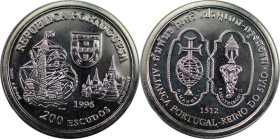 Europäische Münzen und Medaillen, Portugal. Portugiesische Entdeckungen - Königreich Siam. 200 Escudos 1996. 24,50 g. 0.925 Silber. KM 689a. Polierte ...