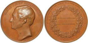 Europäische Münzen und Medaillen, Schweden / Sweden. Karl XV. (1859-1872). Bronzemedaille 1866. 59,57 g. 51,35 mm. Hildebrand-, Olsen S.181. Prachtexe...