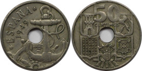 Europäische Münzen und Medaillen, Spanien / Spain. 50 Centimos 1949. Kupfer-Nickel. KM 777. Vorzüglich