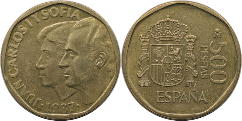 Europäische Münzen und Medaillen, Spanien / Spain. Juan Carlos I. 500 Pesetas 19...