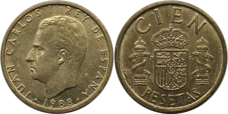 Europäische Münzen und Medaillen, Spanien / Spain. Juan Carlos I. 100 Pesetas 19...