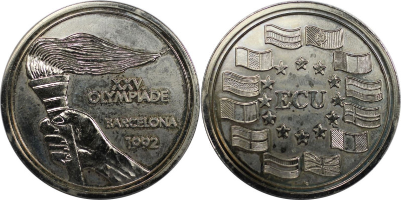 Europäische Münzen und Medaillen, Spanien / Spain. XXV Olympiade Barcelona. Meda...