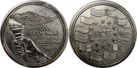Europäische Münzen und Medaillen, Spanien / Spain. XXV Olympiade Barcelona. Medaille 1992. Stempelglanz