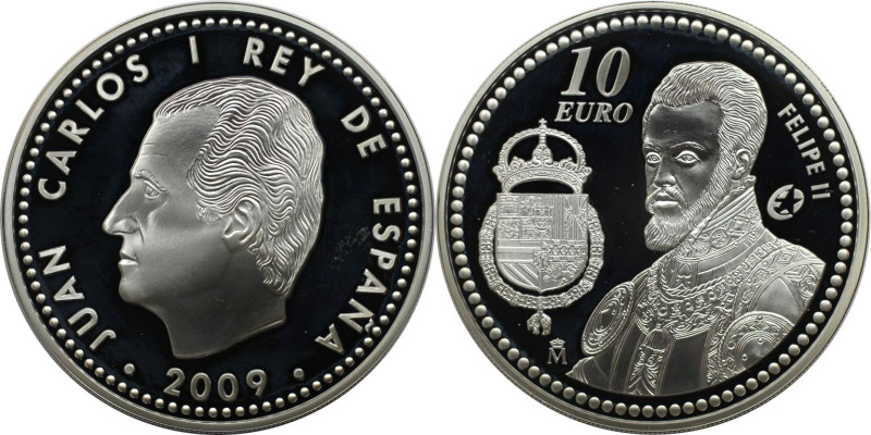 Europäische Münzen und Medaillen, Spanien / Spain. Felipe II. 10 Euro 2009. 27,0...