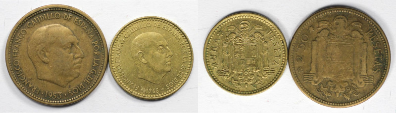 Europäische Münzen und Medaillen, Spanien / Spain, Lots und Sammlungen. 1 Peseta...