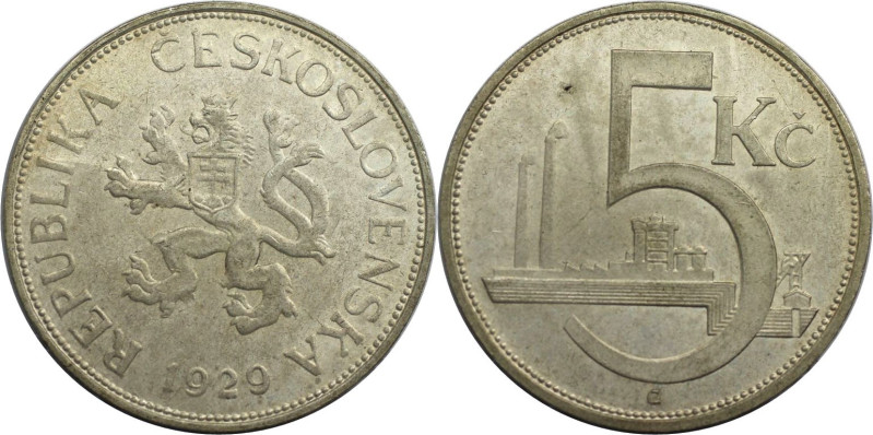 Europäische Münzen und Medaillen, Tschechoslowakei / Czechoslovakia. 5 Kronen 19...