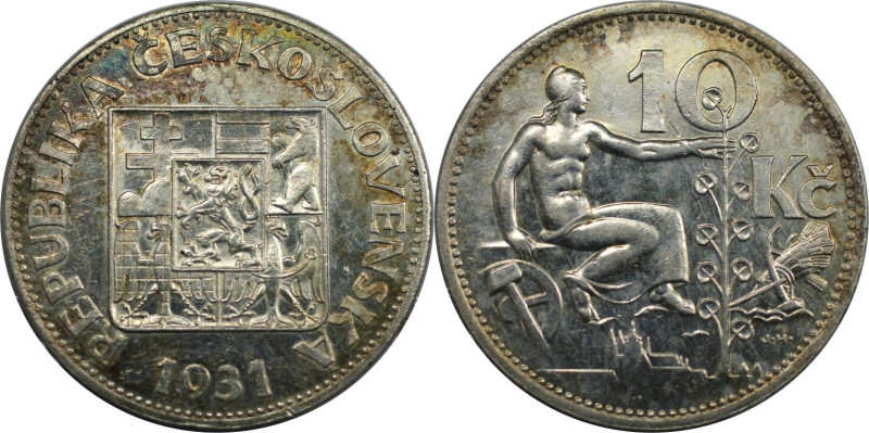 Europäische Münzen und Medaillen, Tschechoslowakei / Czechoslovakia. 10 Kronen 1...