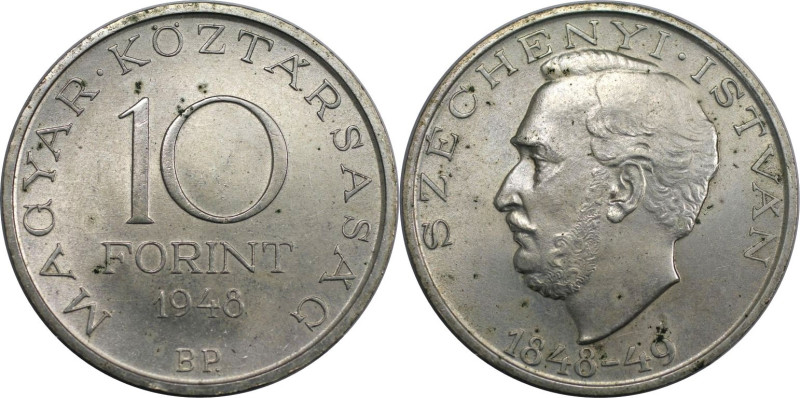 Europäische Münzen und Medaillen, Ungarn / Hungary. Istvan Szechenyi. 10 Forint ...