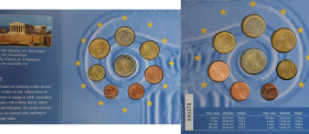 Europäische Münzen und Medaillen, Lots und Samllungen. Griechenland / Greece. Olympia 2004 mit 2 Euro. Set 2004. Set im Blister