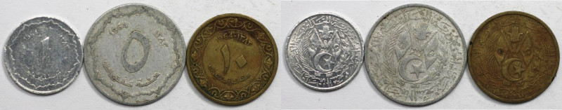 Weltmünzen und Medaillen, Algerien / Algeria, Lots und Sammlungen. 1 Centime, 5 ...