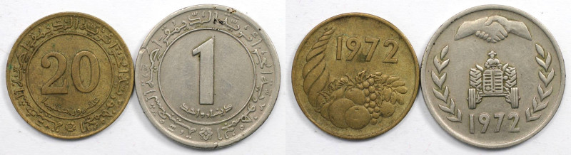 Weltmünzen und Medaillen, Algerien / Algeria, Lots und Sammlungen. 20 Centimes, ...