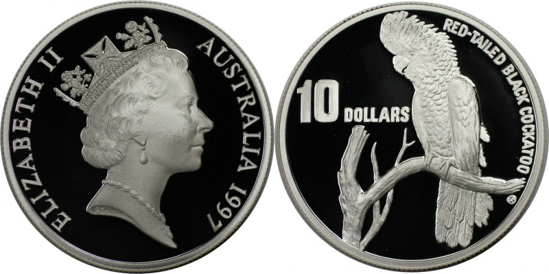 Weltmünzen und Medaillen, Australien / Australia. Kakadu. 10 Dollars 1997. 20,0 ...