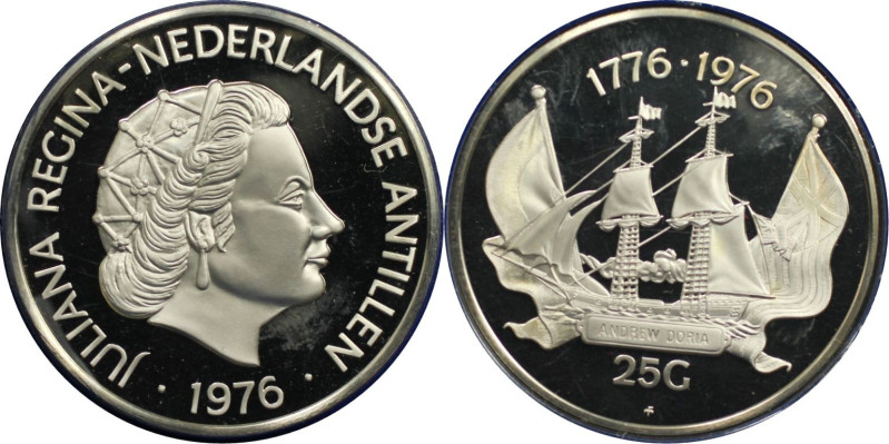 Weltmünzen und Medaillen, Niederländische Antillen / Netherlands Antilles. 200 J...