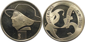 Medaillen und Jetons, Gedenkmedaillen. Niederlande / Netherlands. Beatrix. 25 Jaar Regerings Jubileum. Medaille 2005. Kupfer-Nickel. Polierte Platte