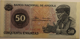 Banknoten, Angola. 50 Kwanzas.11.11.1976. P.110. II