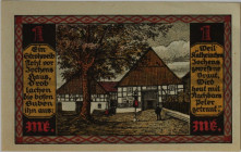 Banknoten, Deutschland / Germany. Notgeld Drenke (Westfalen / Nordrhein-Westfalen). 1 Mark 05.11.1921 - 01.03.1922. G/M 287.1. I-II.