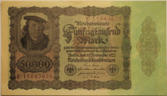 Banknoten, Deutschland / Germany. Notgeld, Berlin, Reichsbanknote. 50 000 Mark 19.11.1922. Keller 0079. II