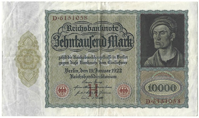 Banknoten, Deutschland / Germany. Deutsches Reich, Weimarer Republik. Reichsbank...