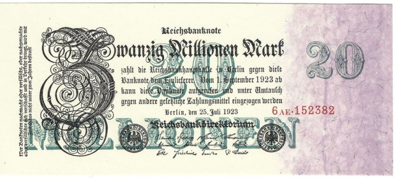 Banknoten, Deutschland / Germany. Deutsches Reich, Weimarer Republik. Reichsbank...