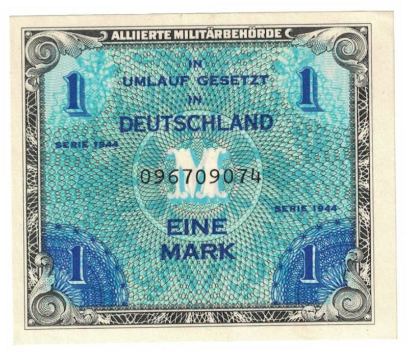 Banknoten, Deutschland / Germany. Deutsches Reich, Alliierte Besatzung. 5 Mark 1...