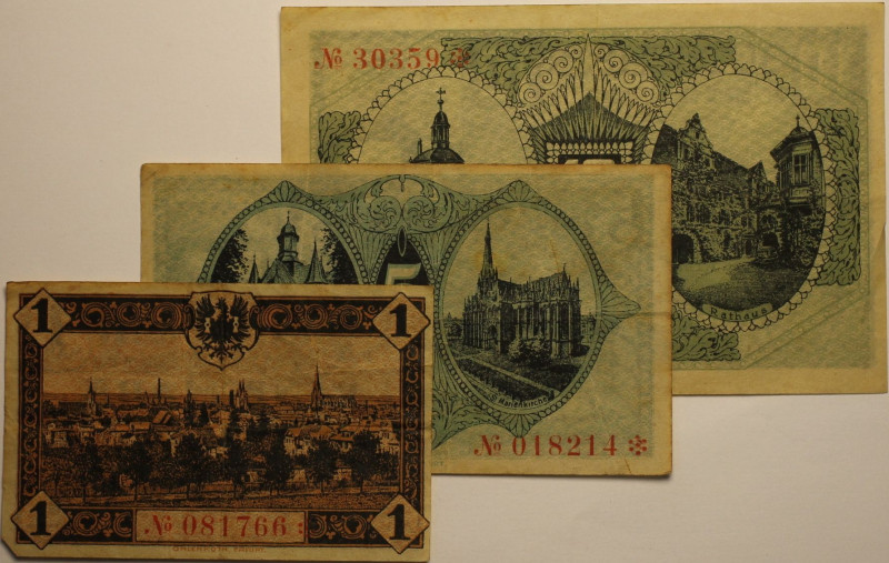 Banknoten, Deutschland / Germany, Lots und Sammlungen. Notgeld Stadt Mühlhausen ...