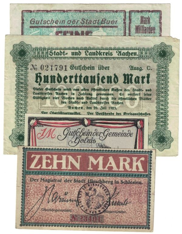 Banknoten, Deutschland / Germany, Lots und Sammlungen. Notgeld. Holnis. 1 Mark 1...