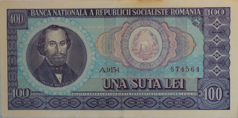 Banknoten, Rumänien / Romania. 100 Lei 1996. II