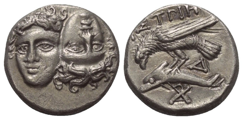 Moesia Inferior. Istros.

 Drachme (Silber). Um 340 - 313 v. Chr.
Vs: Zwei ju...