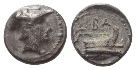 Königreich Makedonien. Demetrios I. Poliorketes (306 - 283 v. Chr.).

 Bronze. Ca. 298 - 295 v. Chr. Tarsos.
Vs: Kopf der Athena mit korintischem H...