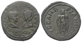 Thrakien. Mesembria. Gordianus III. (238 - 244 n. Chr.) und Tranquillina.

 Bronze.
Vs: Drapierte Büsten des Gordianus mit Lorbeerkranz und Panzer ...