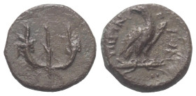 Thrakien. Perinthos. Pseudo-autonome Prägung.

 Bronze. 1. - 2. Jhdt. n. Chr.
Vs: Keule (?) mit Bändern zwischen gekreuzten Füllhörnern.
Rs: Adler...