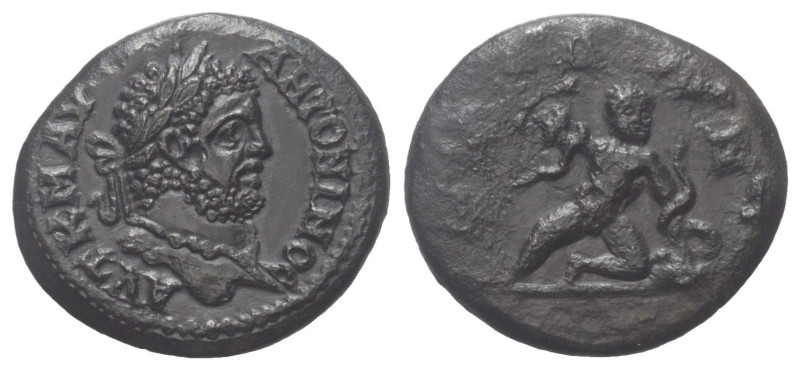 Thrakien. Serdika. Caracalla (197 - 217 n. Chr.).

 Bronze.
Vs: Kopf mit Lorb...