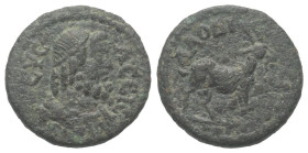 Phrygien. Laodikea am Lykos. Pseudo-autonome Prägung.

 Bronze. 2. Jhdt. n. Chr. (Zeit des Septimius Severus und Caracalla).
Vs: Drapierte Büste de...