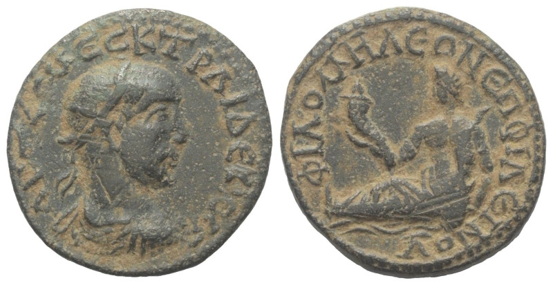 Phrygien. Philomelion. Traianus Decius (249 - 251 n. Chr.).

 Bronze.
Vs: Büs...