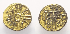 Italien. Sizilien - Königreich. Roger II. (1102 - 1154).

 Tari (Subärat, Gold). Ab 1140. Palermo.
Vs: Außen Kufi-Legende, im inneren Kreis Nennung...