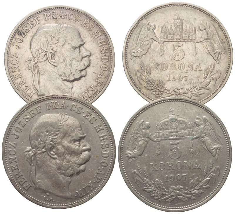 Kaisertum Österreich (1804 - 1918). Franz Joseph I. (1848 - 1916).

 5 Kronen ...