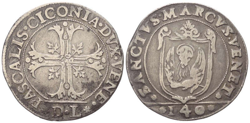 Italien. Venedig. Pasquale Cicogna (1585 - 1595).

 Scudo della croce (Silber)...