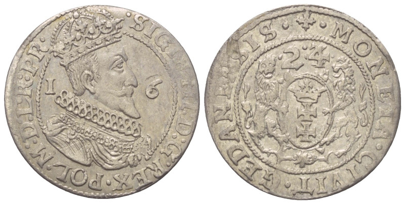 Polen. Danzig - Freie Stadt. Sigismund III. Wasa (1587 - 1632).

 Ort (Silber)...