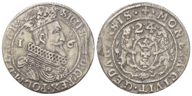 Polen. Danzig - Freie Stadt. Sigismund III. Wasa (1587 - 1632).

 Ort (Silber). 1624. Danzig.
Vs: Büste Sigismunds III. rechts.
Rs: Stadtwappen mi...