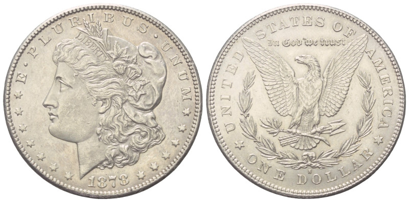 Nordamerika. USA.

 1 Dollar (Silber). 1878 S. San Francisco.
Morgan-Dollar....