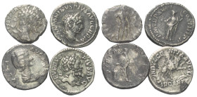 Römische Münzen - Lots. Kaiserzeit.


Lot (4 Stück, Silber): Denare.
Septimius Severus Septimius Severus (193 - 211 n. Chr.) (2x), Caracalla Carac...