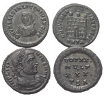 Römische Münzen - Lots. Kaiserzeit.


Lot (2 Stück): Kleinbronzen des Licinius I. (308 - 324 n. Chr.) und Licinius II. (317 - 324 n. Chr.).

Fast...