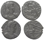 Römische Münzen - Lots. Kaiserzeit.


Lot (2 Stück): Bronzen des Constantius II. (337 - 361 n. Chr.).

Sehr schön - fast vorzüglich.

Verkauft ...