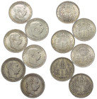 Österreich - Lots.


Kaisertum Österreich (1804 - 1918).
Franz Joseph I. (1848 - 1916).

Lot (6 Stück, Silber):
Kronen, unterschiedliche Jahrgä...