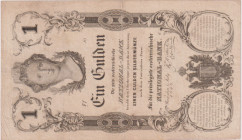 1 Gulden 1848, July issue, 6th issue of Privilegierte Österreichische National-Bank, Pick A81
VF/VG