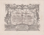 10 Gulden 1851, Reichs-Schatzscheine 2nd issue, printed FORGERY, Pick A136
aUNC