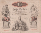 10 Gulden 1858, Pick A85
VG