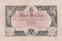 5 Gulden 1866, red series, Pick A151b
VF+