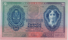 20 Koruna 1907, Pick 10, Hej RU7
VF