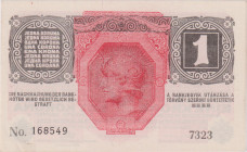 1 Koruna 1916, series 7323, MRR issue, BKK RU1, Pick 10, Hej RU15MRRa
aUNC